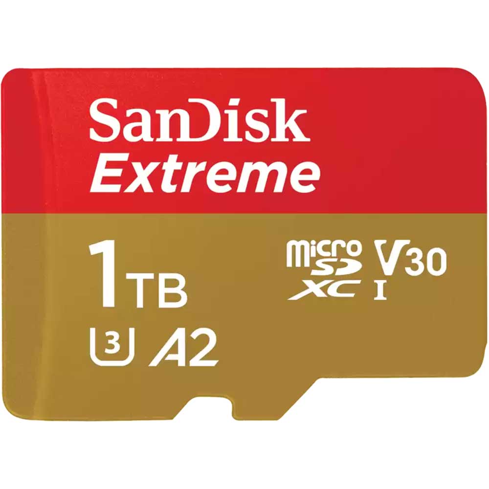 Card de memorie SANDISK Extreme microSDXC UHS-I, 1TB, 190MB/s, C10, U3, V30, A2, adaptor