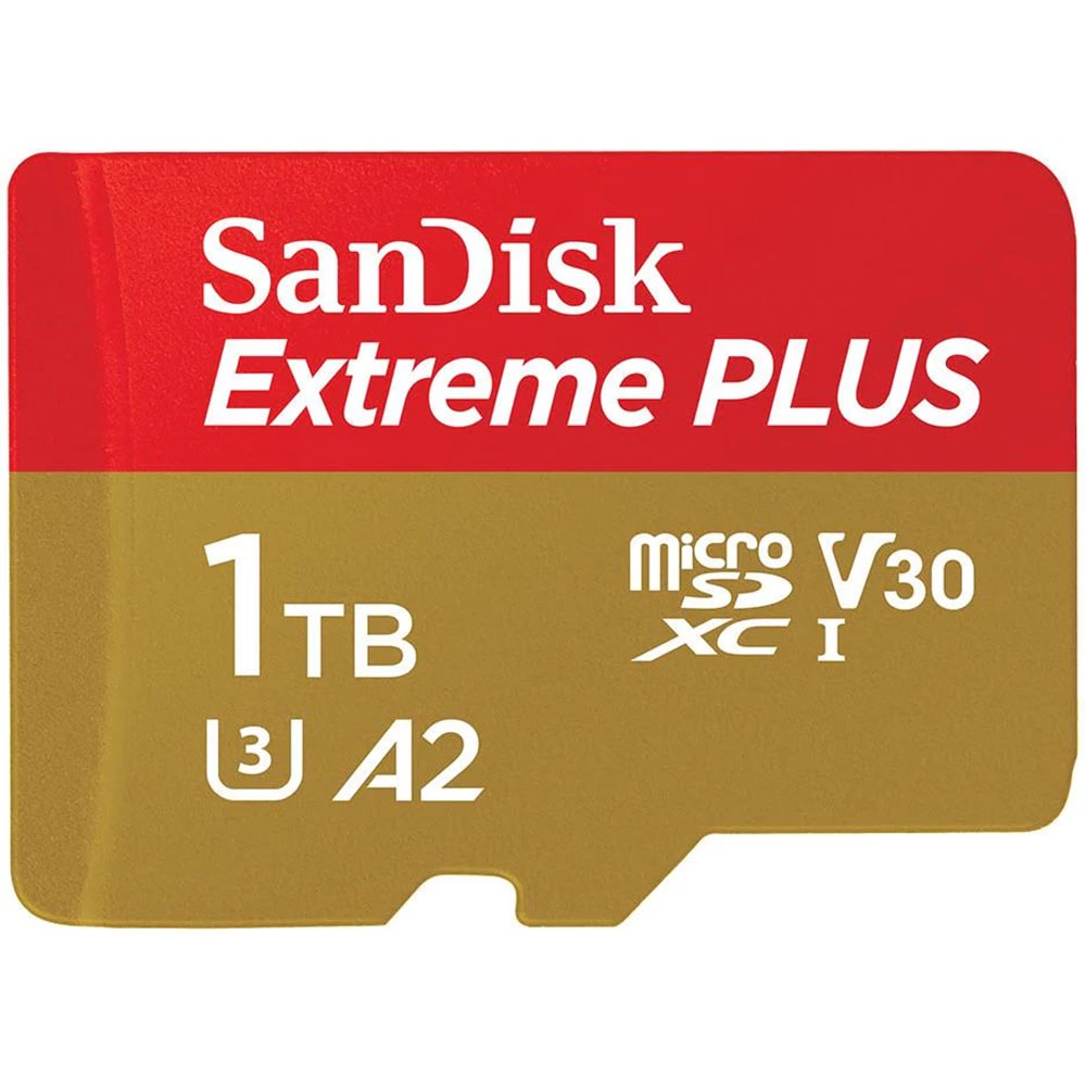 Card de memorie SANDISK Extreme Plus microSDXC UHS-I, 1TB, 200MB/s, C10, U3, V30, A2, adaptor