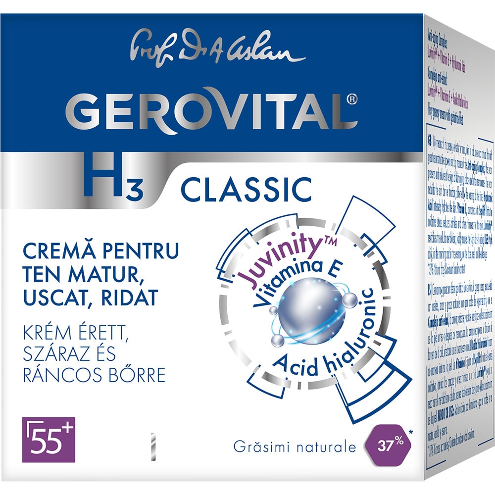 Crema de fata GEROVITAL H3 Classic Ten matur, 50ml