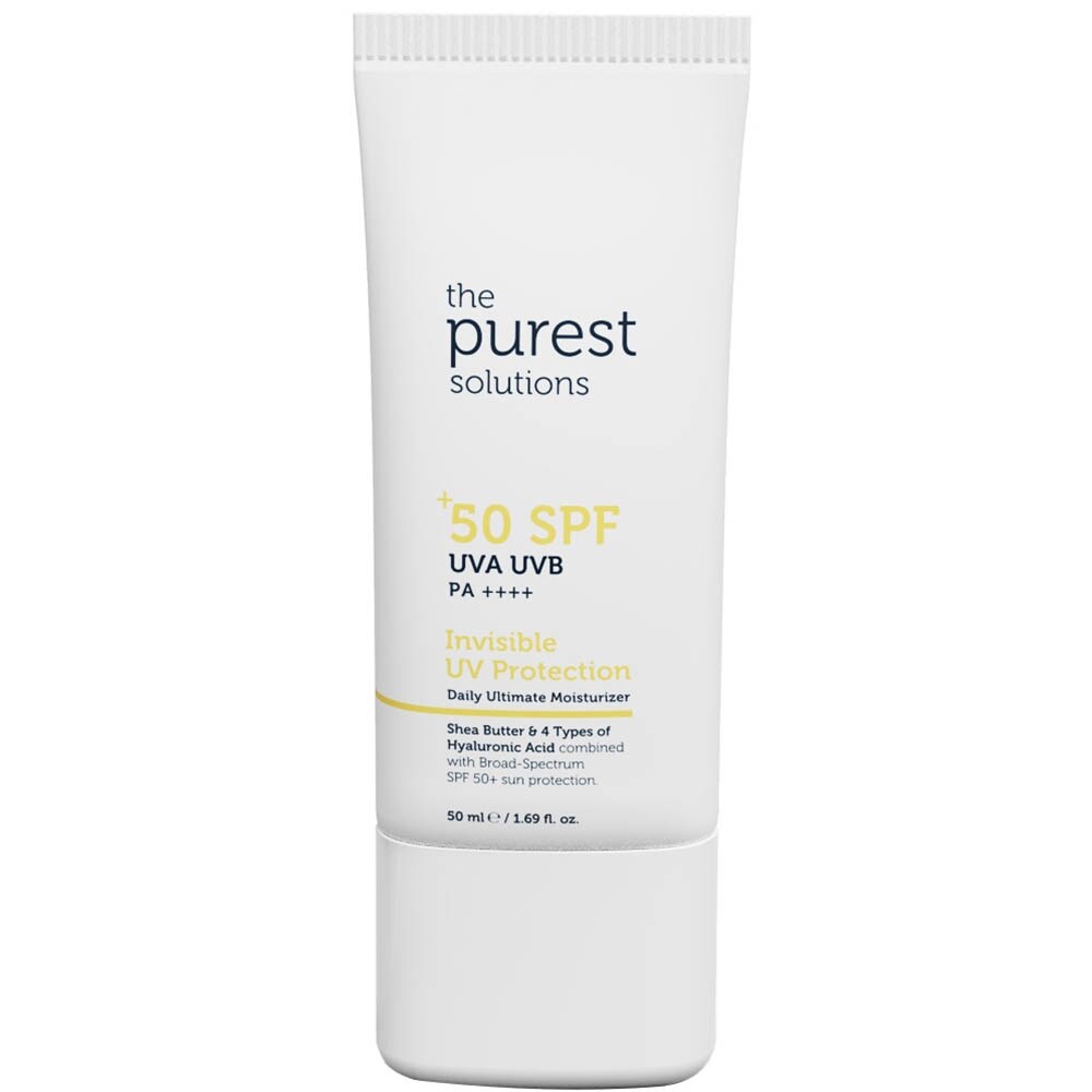 Crema de zi THE PUREST SOLUTIONS Invisible UV Protection, SPF 50, 50ml