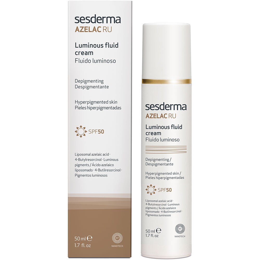 Fluid de fata cu efect de luminozitate SESDERMA Azelac SPF 50, 50ml