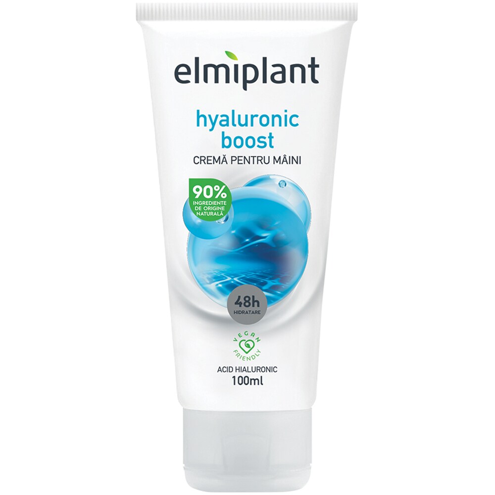 Crema de maini ELMIPLANT Hyaluronic Boost, 100ml