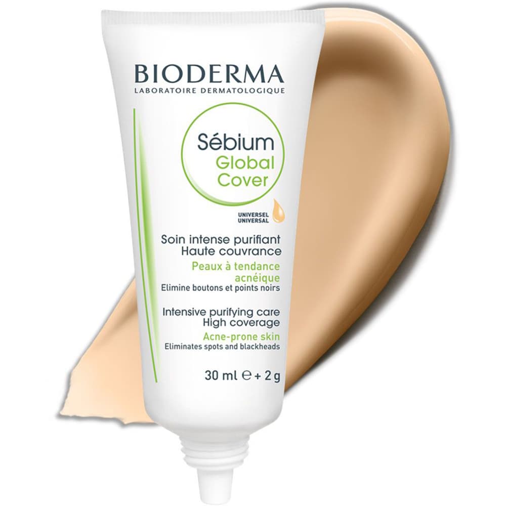 Tratament facial BIODERMA Sebium Global Cover, 30ml