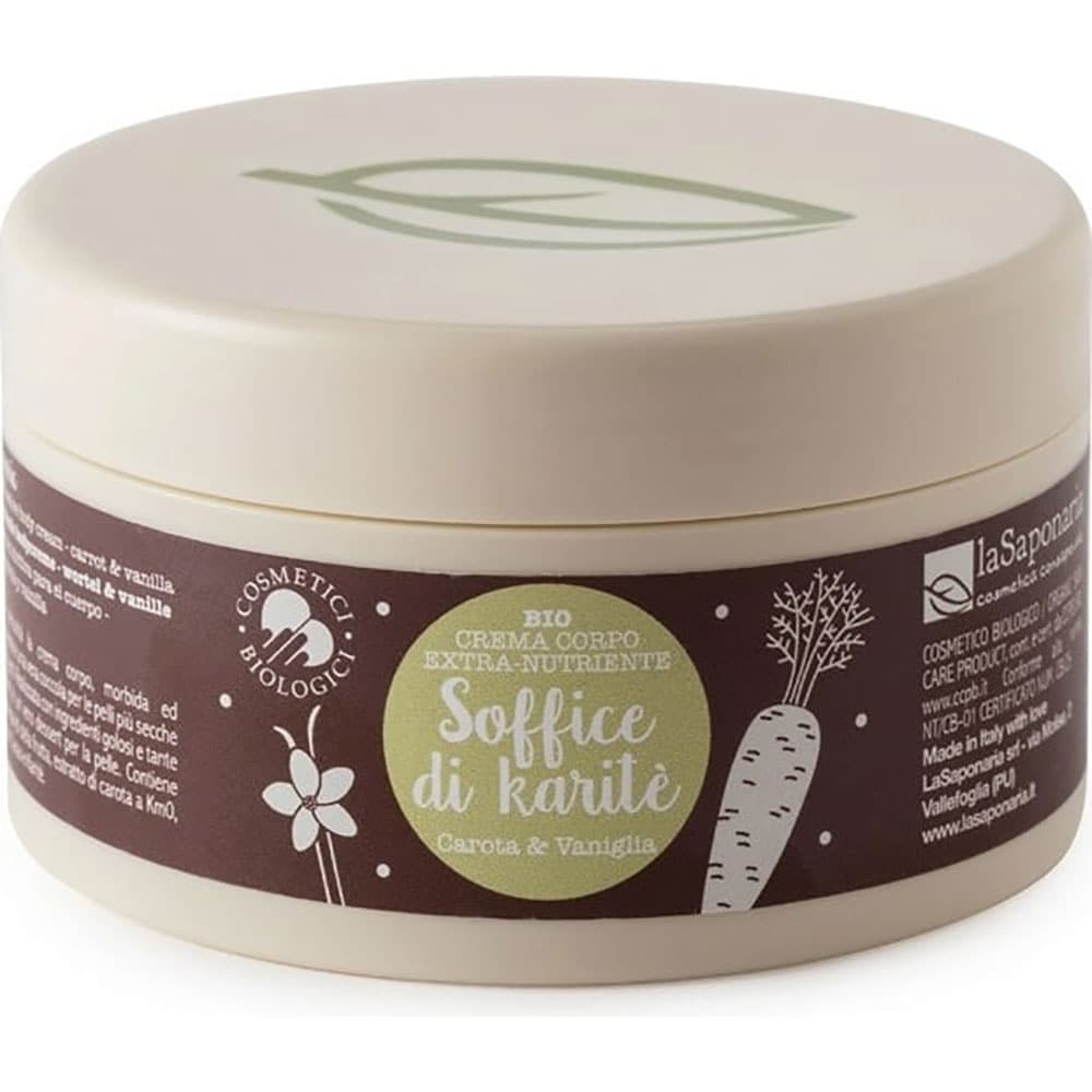 Crema de corp LA SAPONARIA Morcovi si Vanilie, 180ml