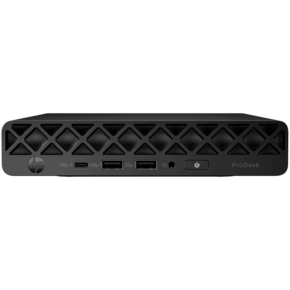 Sistem Desktop PC HP ProDesk 4 Mini G1i AI, Intel Core Ultra 7 265T pana la 5.3GHz, 32GB, SSD 512GB, Intel Graphics, Windows 11 Pro