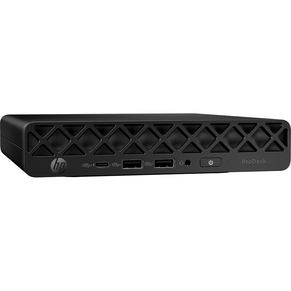 Sistem Desktop PC HP ProDesk 4 Mini G1i AI, Intel Core Ultra 7 265T pana la 5.3GHz, 32GB, SSD 512GB, Intel Graphics, Windows 11 Pro