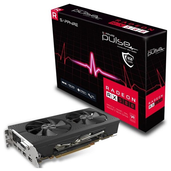 Placa video SAPPHIRE AMD Radeon RX 580 PULSE, 8GB GDDR5, 256bit, 11265-06-20G