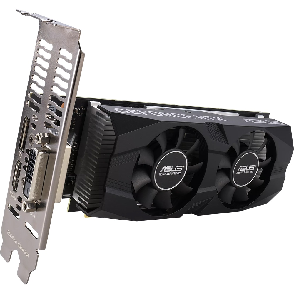 Placa video ASUS GeForce RTX 3050 LP BRK OC Edition, 6GB GDDR6, 96bit, RTX3050-O6G-LP-BRK