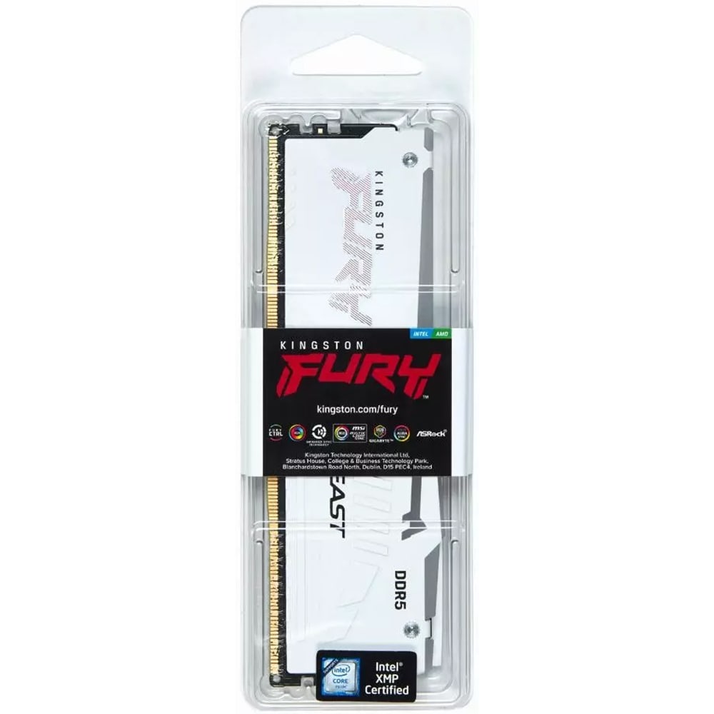 Memorie desktop KINGSTON Fury Beast, 16GB DDR5, 6000MHz, CL36, KF560C36BWE2A-16