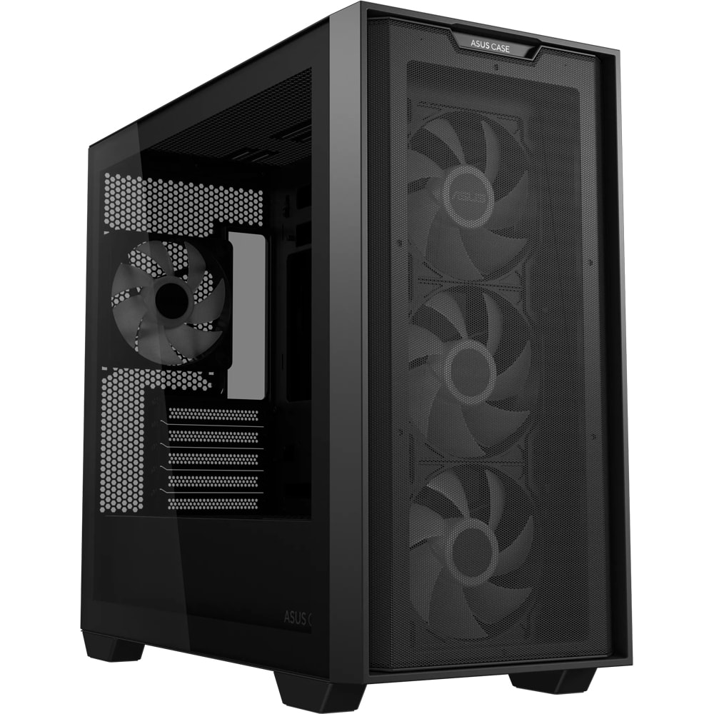 Carcasa PC ASUS A21 PLUS Case, USB 3.2 Gen 2 Type C, fara sursa, negru