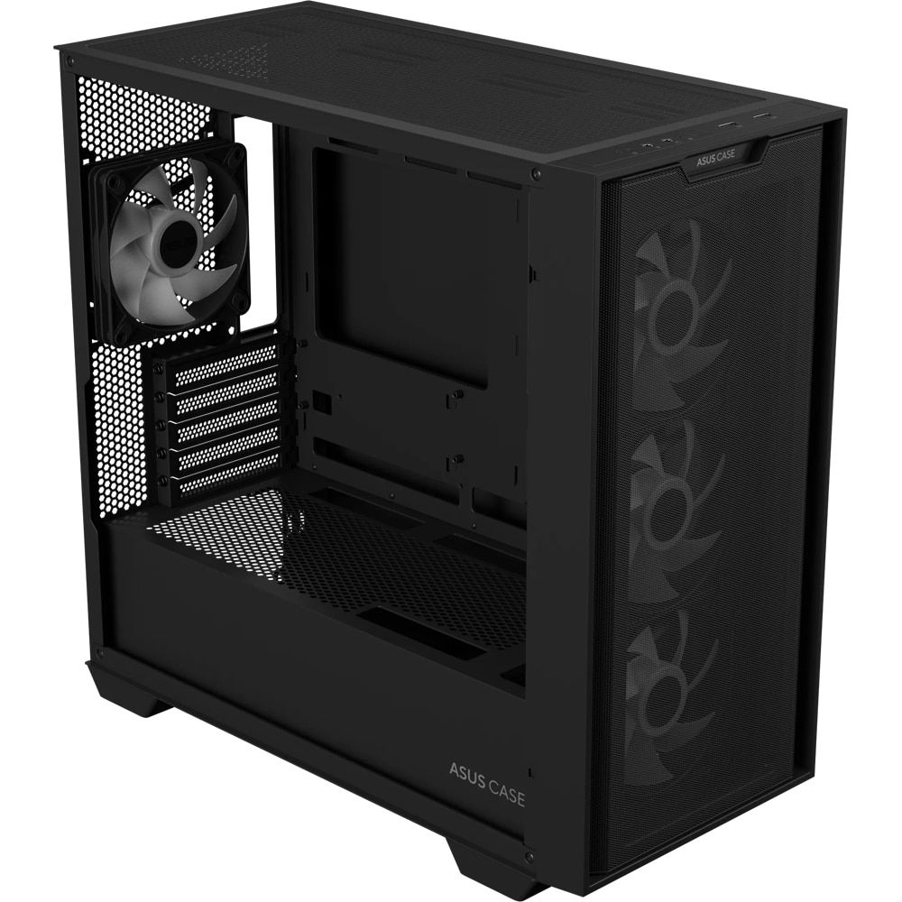 Carcasa PC ASUS A21 PLUS Case, USB 3.2 Gen 2 Type C, fara sursa, negru