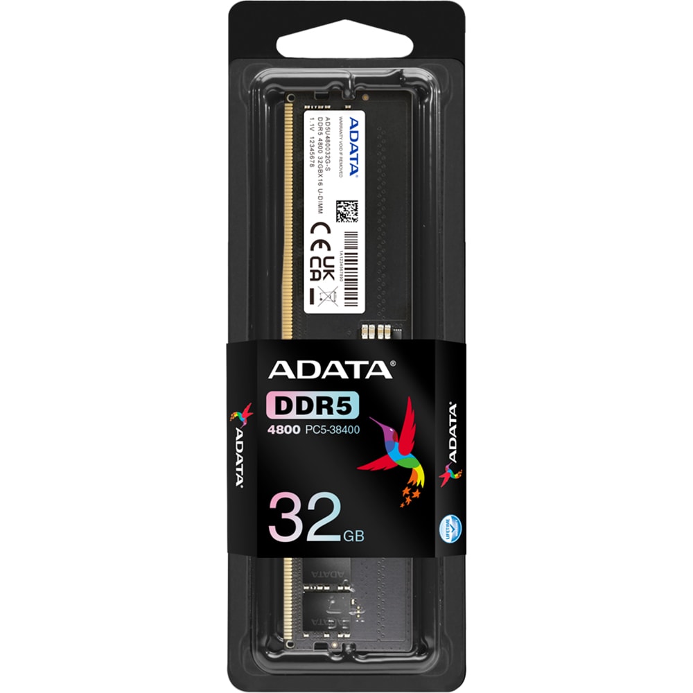 Memorie desktop ADATA, 32GB DDR5, 4800MHz, CL40, AD5U480032G-S