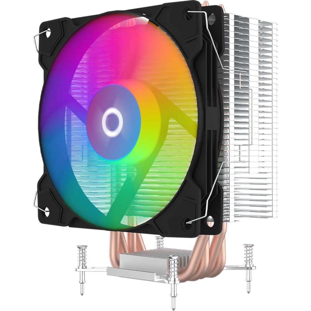 Cooler procesor AQIRYS Puck Pro 2.0, 120mm, iluminare RGB