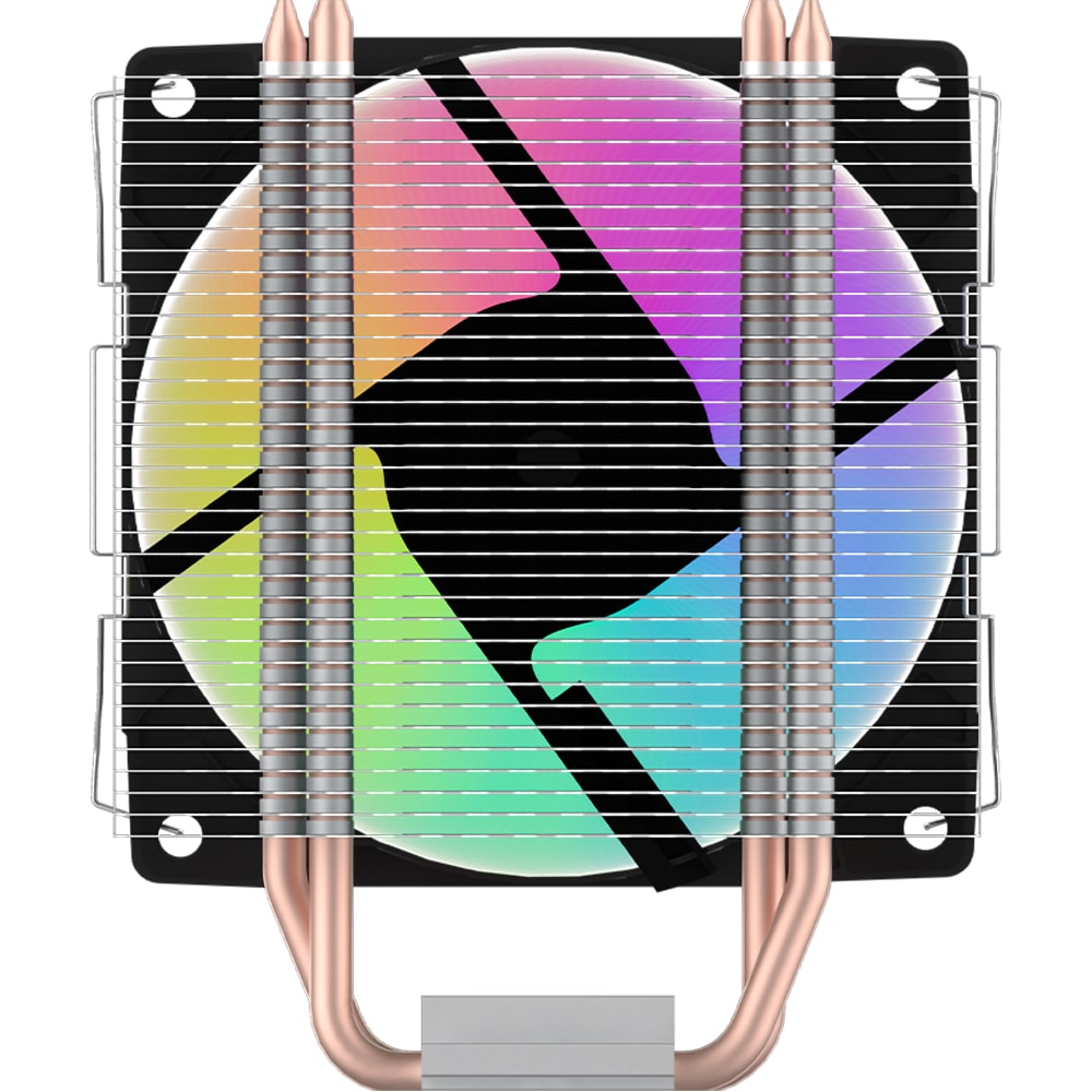 Cooler procesor AQIRYS Puck Pro 2.0, 120mm, iluminare RGB