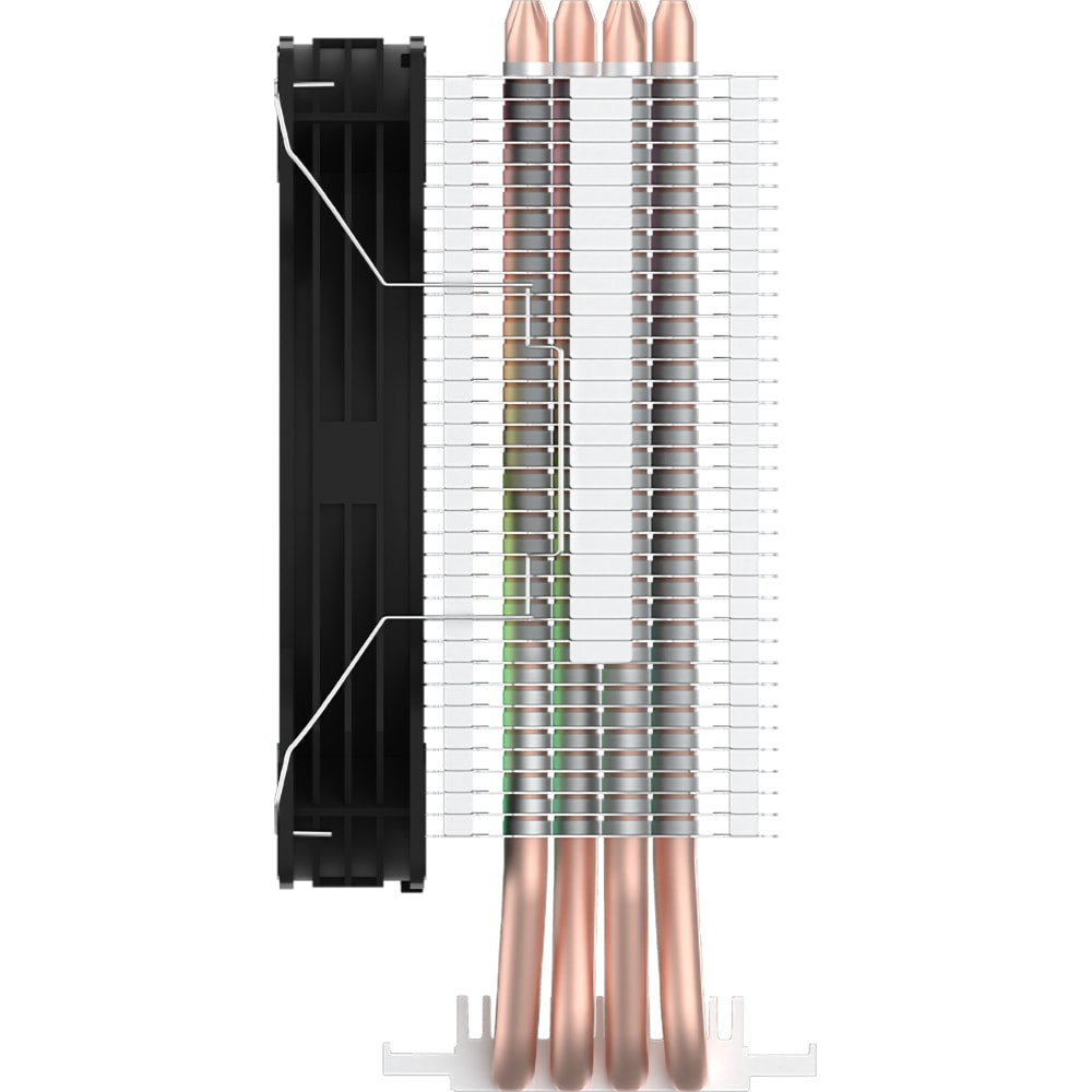 Cooler procesor AQIRYS Puck Pro 2.0, 120mm, iluminare RGB