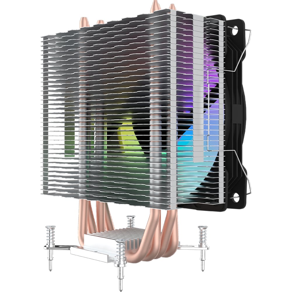 Cooler procesor AQIRYS Puck Pro 2.0, 120mm, iluminare RGB
