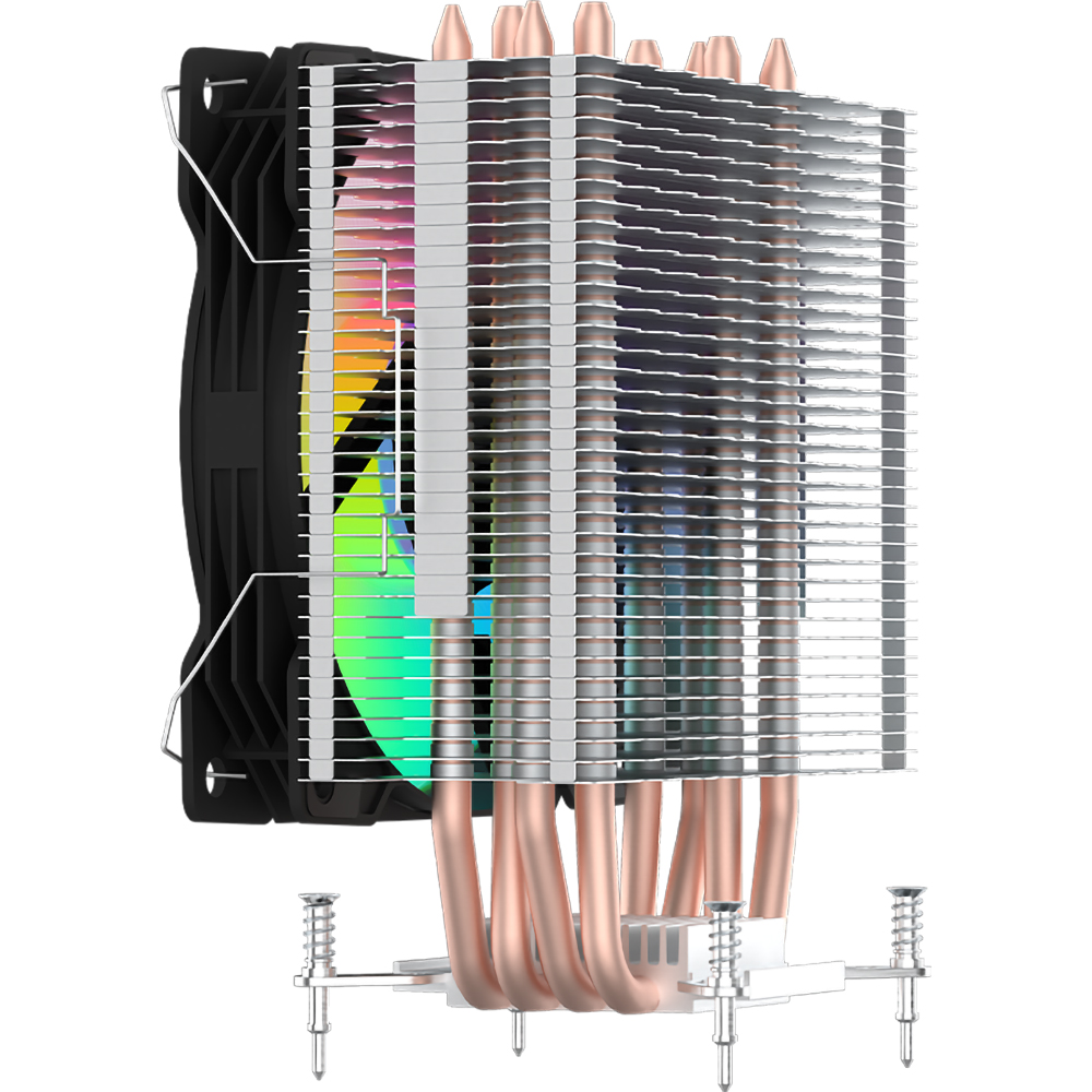 Cooler procesor AQIRYS Puck Pro 2.0, 120mm, iluminare RGB