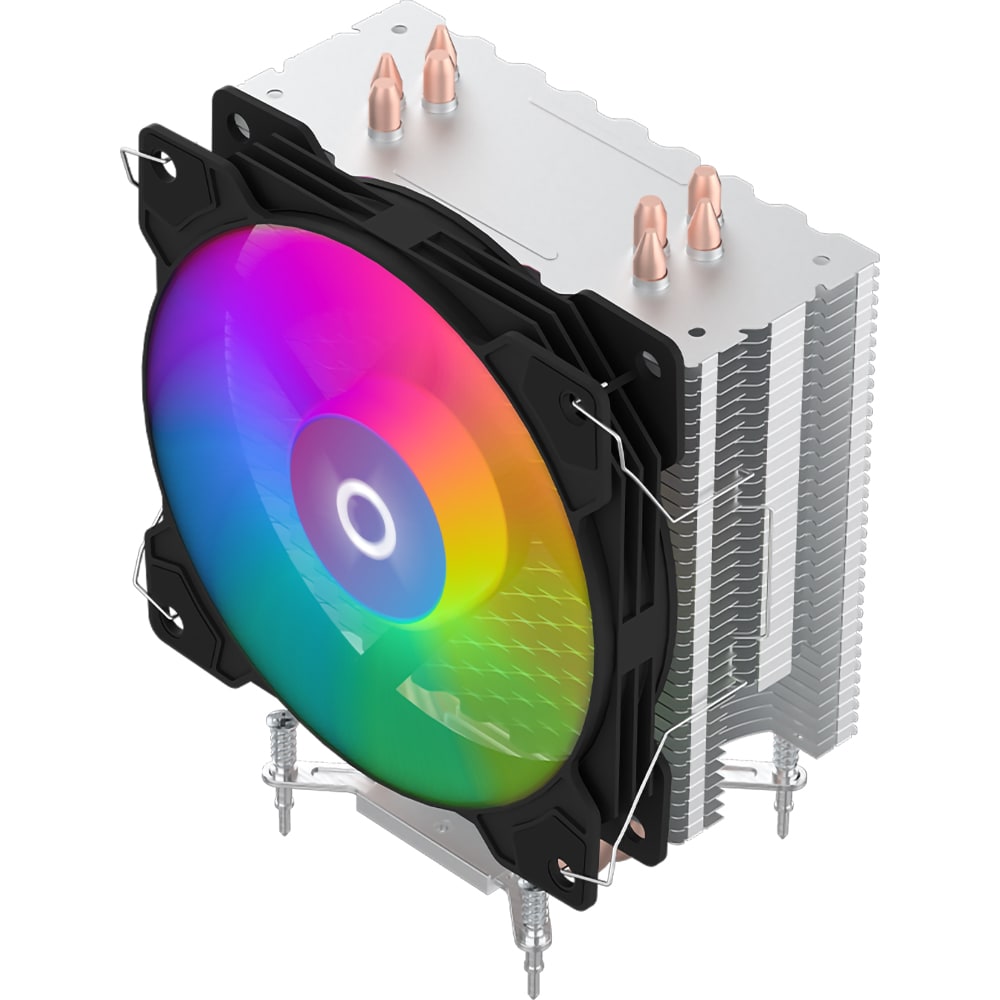 Cooler procesor AQIRYS Puck Pro 2.0, 120mm, iluminare RGB
