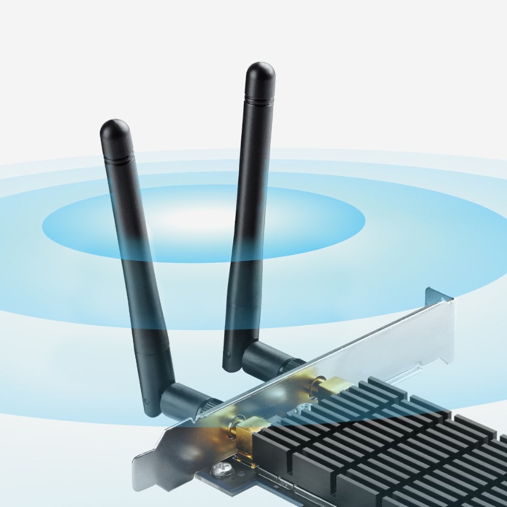 Placa de retea Wireless TP-LINK Archer T6E AC1300, Dual Band 867 + 400 Mbps