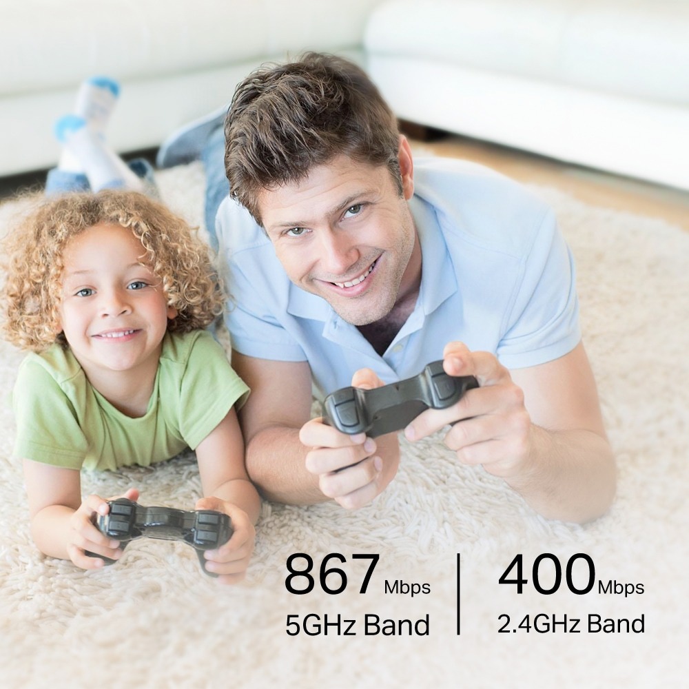 Placa de retea Wireless TP-LINK Archer T6E AC1300, Dual Band 867 + 400 Mbps