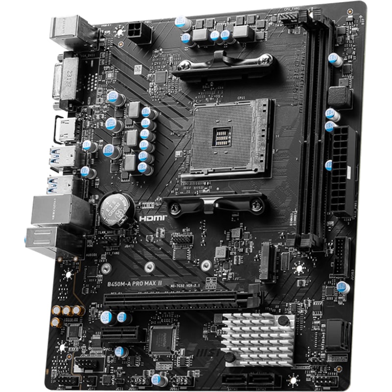 Placa de baza MSI B450M-A PRO MAX II, Socket AM4, mATX