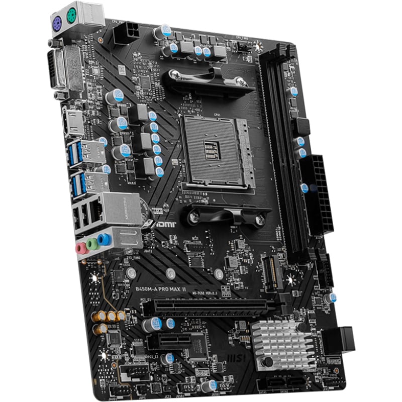 Placa de baza MSI B450M-A PRO MAX II, Socket AM4, mATX