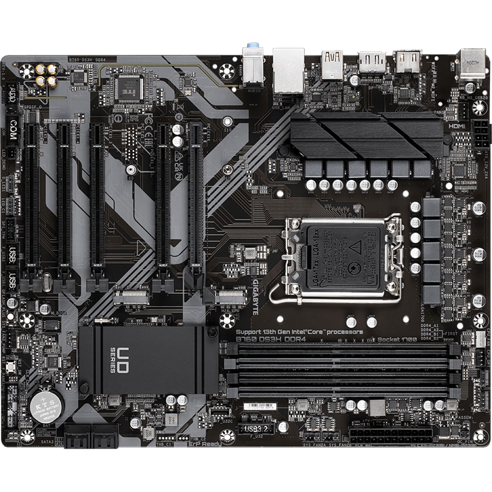 Placa de baza GIGABYTE B760 DS3H DDR4, Socket 1700, ATX