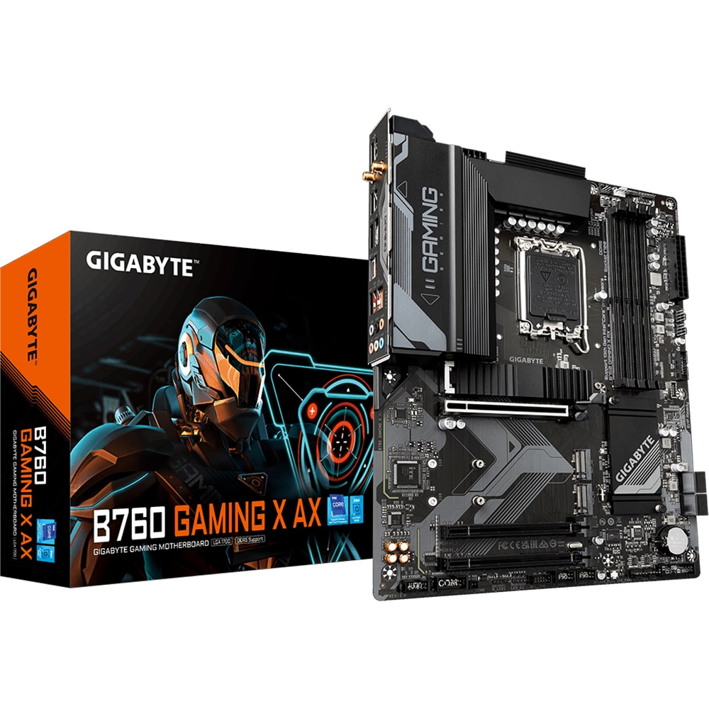 Placa de baza GIGABYTE B760 GAMING X AX, Socket 1700, ATX