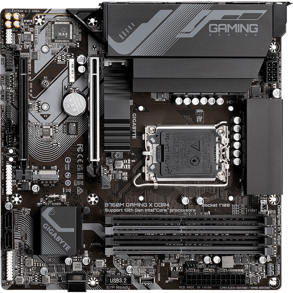 Placa de baza GIGABYTE B760M GAMING X DDR4, Socket 1700, mATX