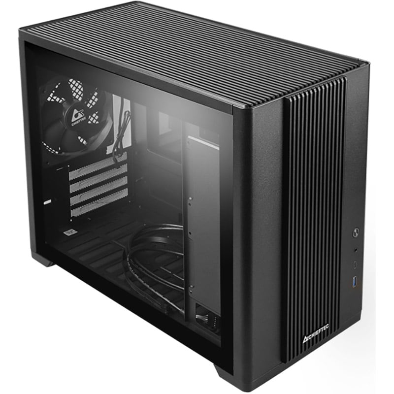 Carcasa CHIEFTEC Uni Mini BX-10B-OP, USB Type C, fara sursa, negru