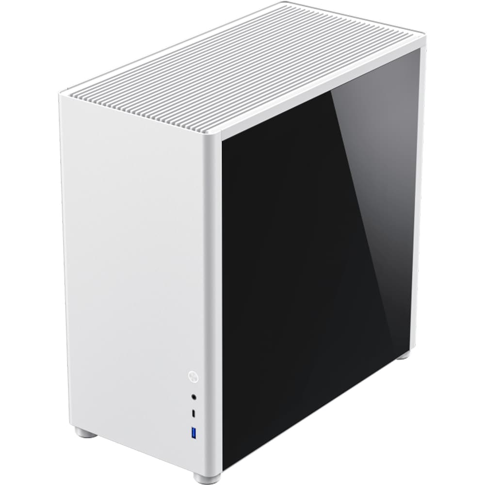 Carcasa PC GAMEMAX Spark Pro, USB Type-C, Fara sursa, alb