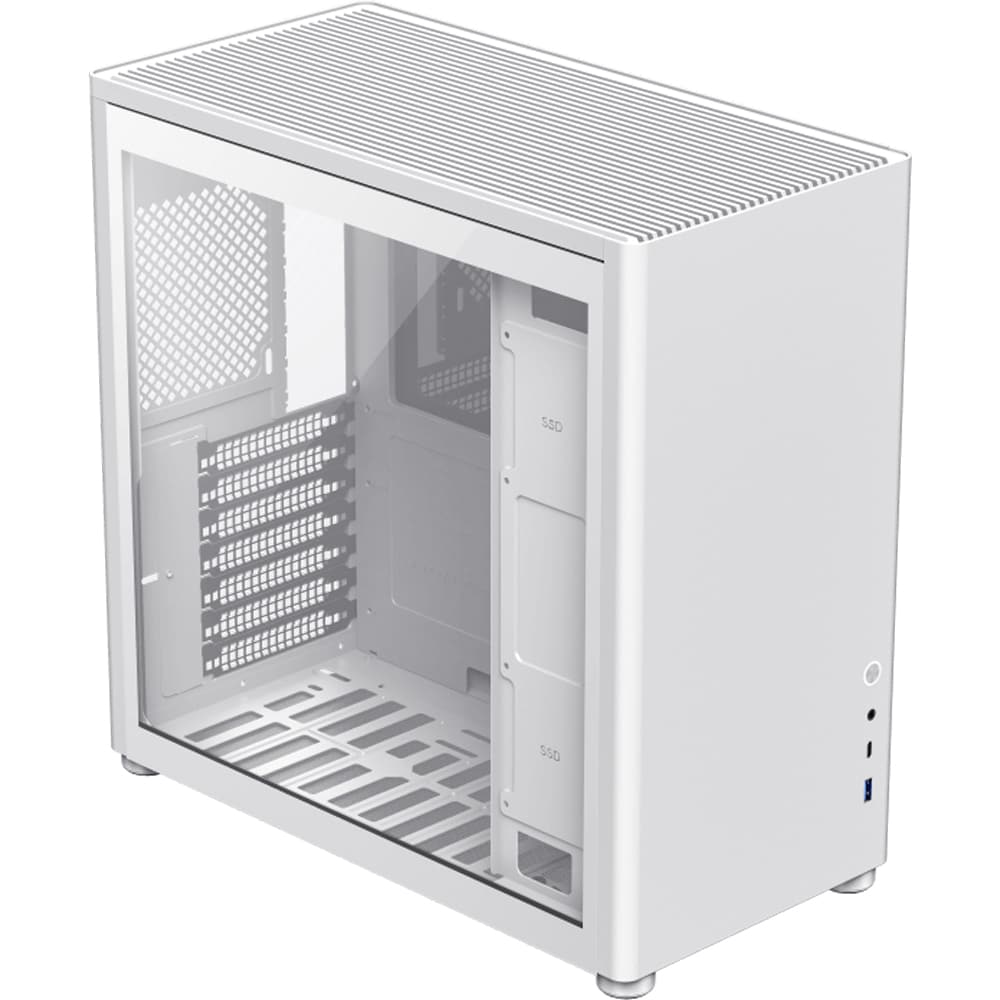 Carcasa PC GAMEMAX Spark Pro, USB Type-C, Fara sursa, alb