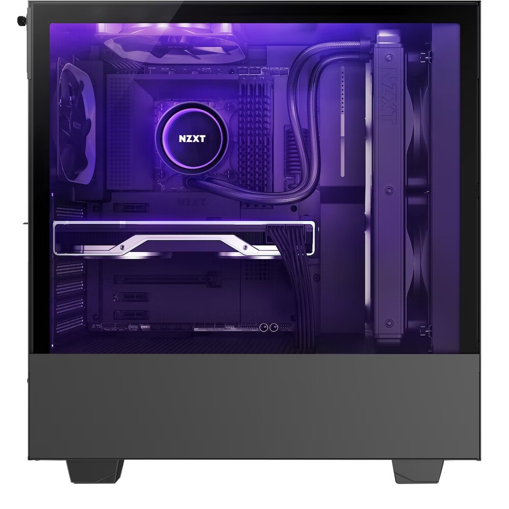 Carcasa PC NZXT H510i, USB 3.2 Gen2, fara sursa, negru
