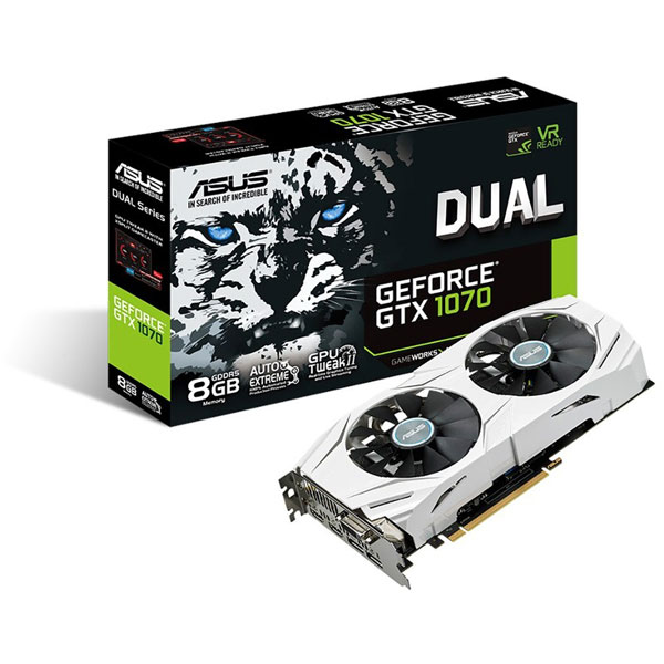 Placa video ASUS NVIDIA GeForce GTX 1070 DUAL, 8GB GDDR5, 256bit, DUAL-GTX1070-8G