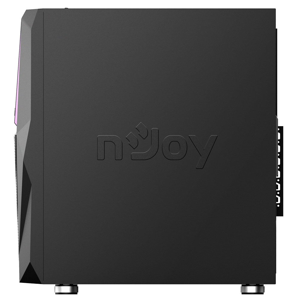 Carcasa PC NJOY Fort ARGB, USB 3.0, fara sursa, negru