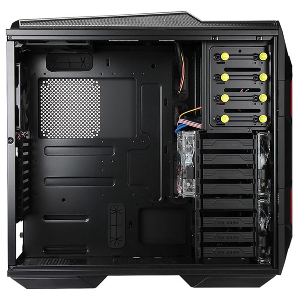 Carcasa PC IN WIN GRone, USB 3.0, fara sursa, negru-rosu