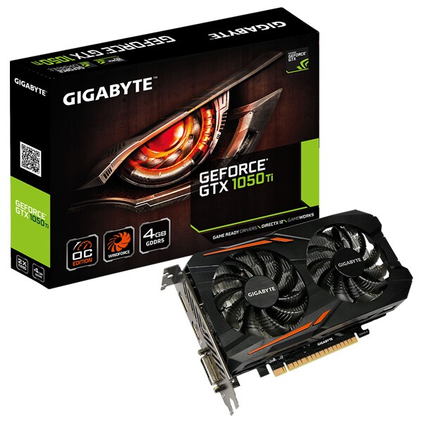 Placa video GIGABYTE NVIDIA GeForce GTX 1050 Ti OC 4G, 4GB GDDR5, 128bit, GV-N105TOC-4GD