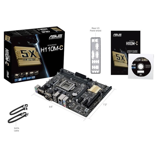 Placa de baza ASUS H110M-CS, Socket 1151, mATX