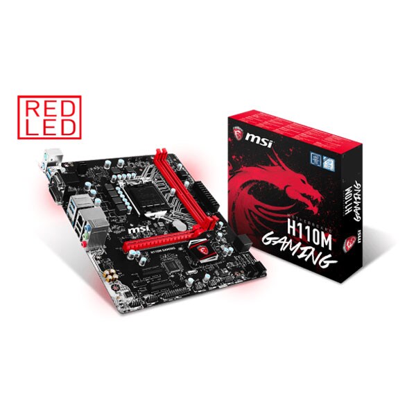 Placa de baza MSI H110M GAMING, Socket 1151, mATX