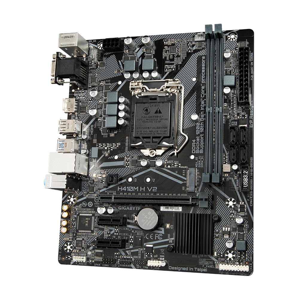Placa de baza GIGABYTE H410M H V2, Socket 1200, mATX