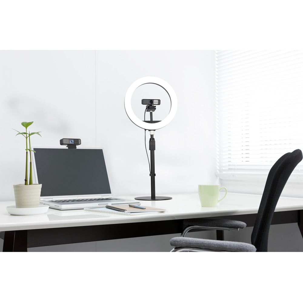 Lampa circulara Ring Light KENSINGTON L1000, USB, 930lm, negru