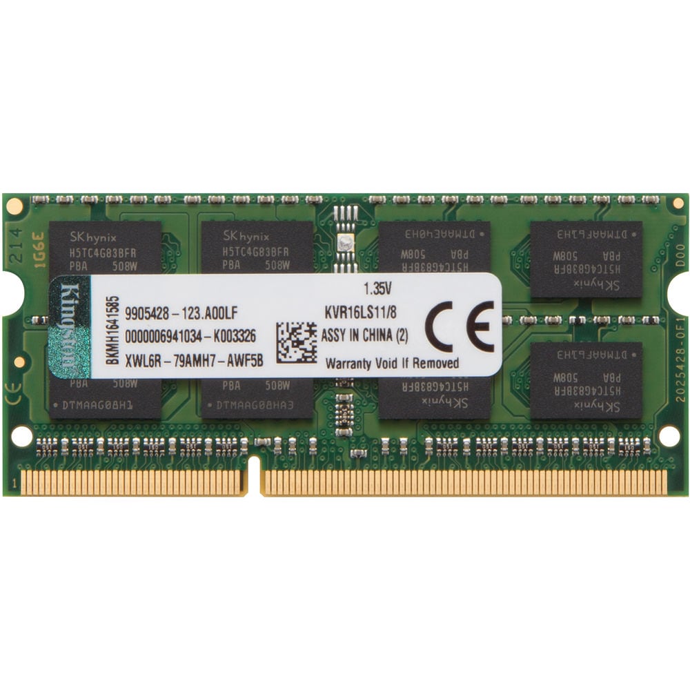 Memorie laptop KINGSTON, 8GB DDR3L, 1600MHz, CL11, KVR16LS11/8