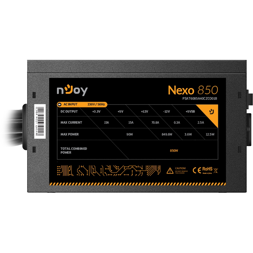 Sursa NJOY Nexo 850, 850W, 140mm, 80 PLUS Gold
