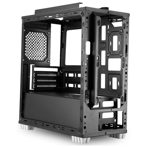 Carcasa PC SEGOTEP Polar Light negru, 2 x USB 2.0, 1 x USB 3.0, mATX, POLARLGH-BK