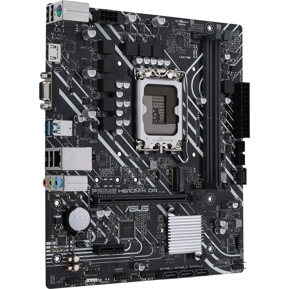 Placa de baza ASUS TUF PRIME H610M-K D4, Socket 1700, mATX