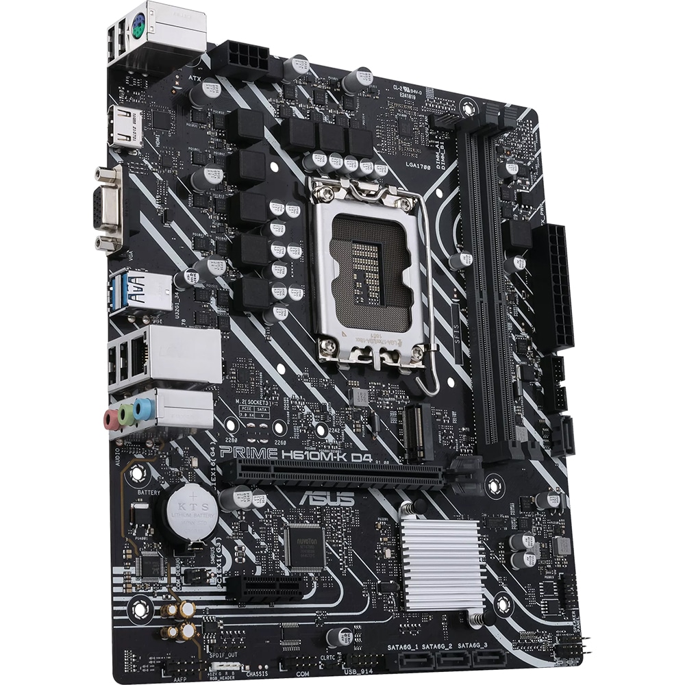 Placa de baza ASUS TUF PRIME H610M-K D4, Socket 1700, mATX
