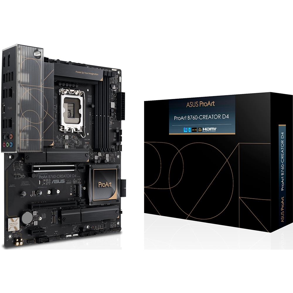Placa de baza ASUS ProArt B760-CREATOR D4, Socket 1700, ATX, Wi-Fi