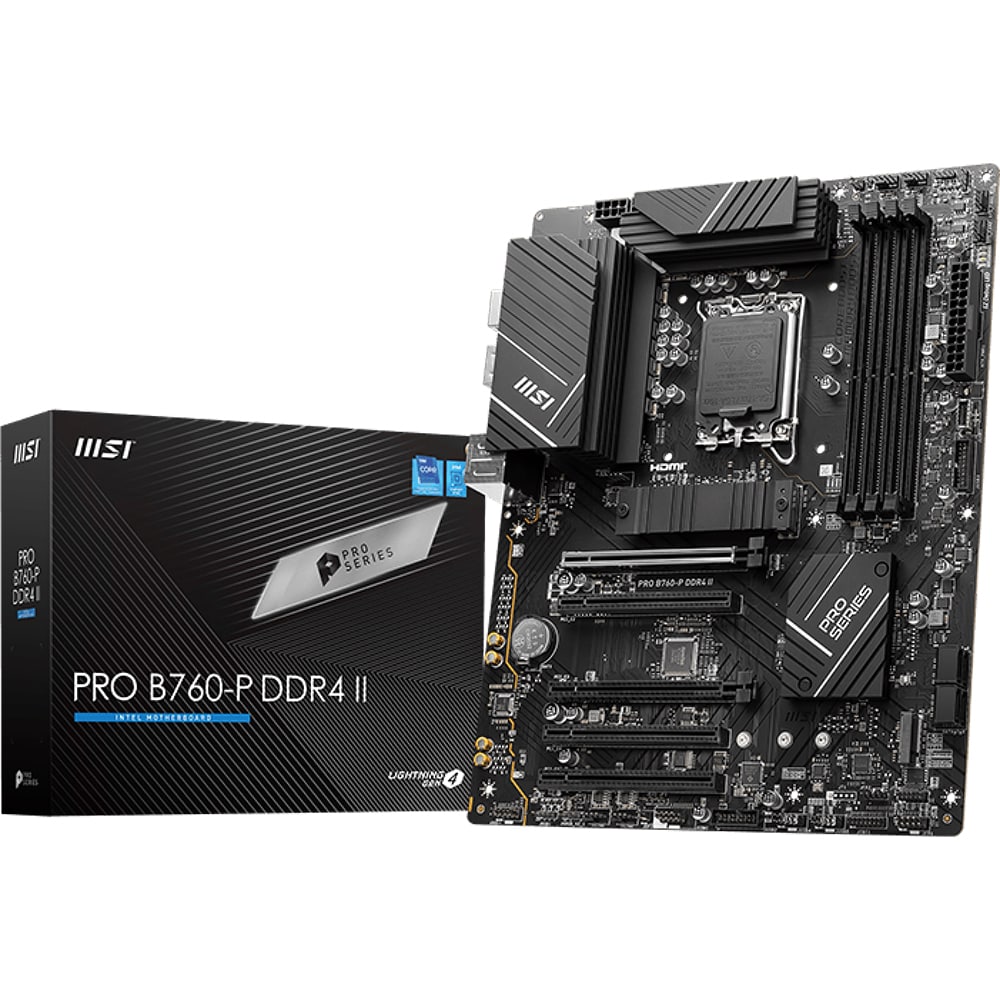 Placa de baza MSI PRO B760-P DDR4 II, Socket 1700, ATX
