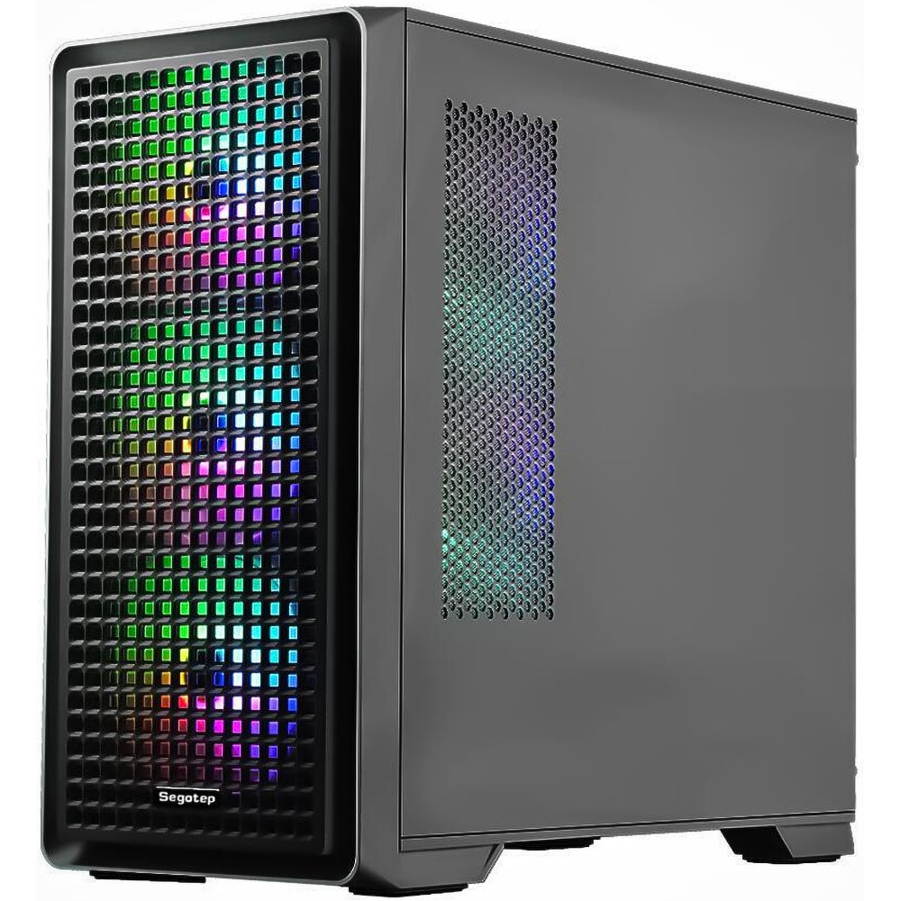 Carcasa PC SEGOTEP Radiant Black, USB 3.0, Fara sursa, negru