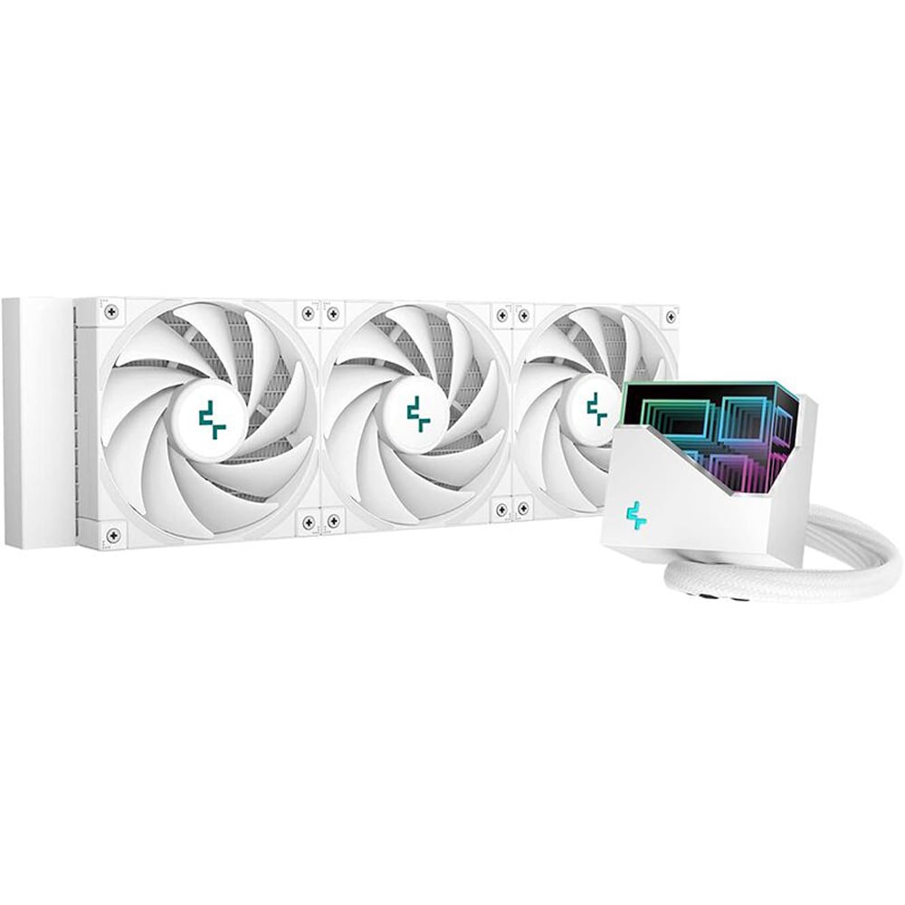 Cooler procesor cu racire lichida DEEPCOOL LT720 aRGB, 3 x 120mm, alb